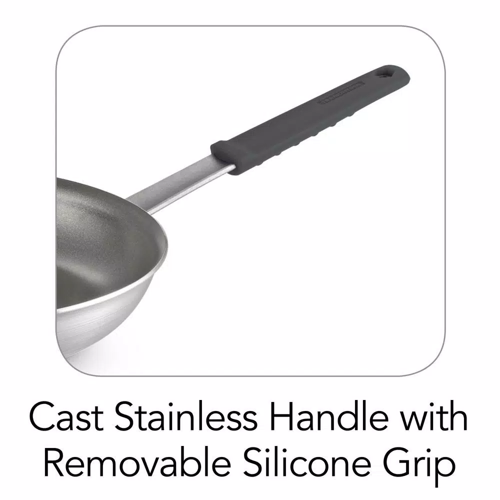Tramontina Professional Fusion 12 in. Aluminum Nonstick Frying Pan, Satin Silver
