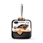 Gotham Steel 10.5 in. Copper Cast Textured Non-Stick Aluminum Grill Pan thumbnail 1