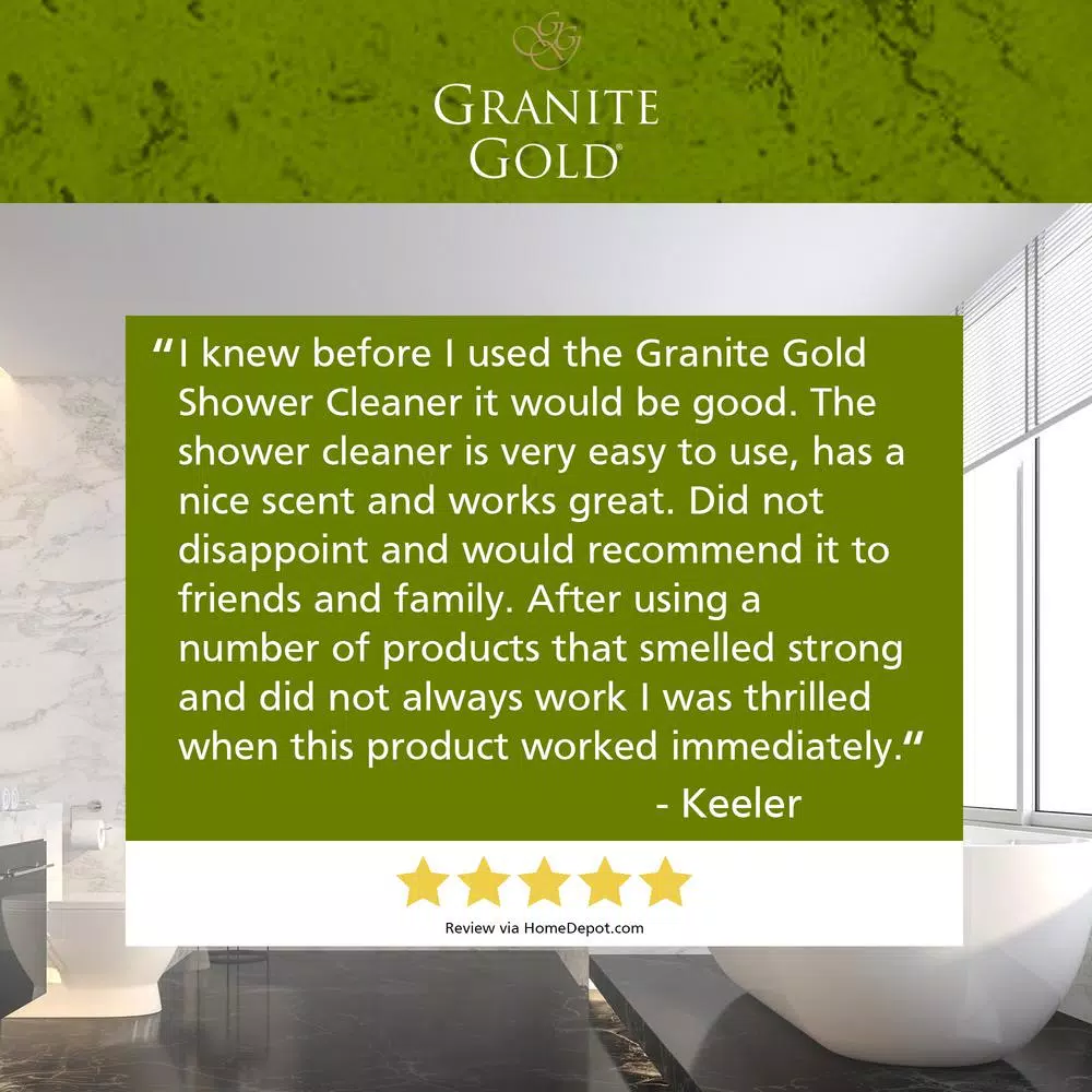 Granite Gold Professional Strength 24 oz. Natural Stone Shower and Bath Cleaner