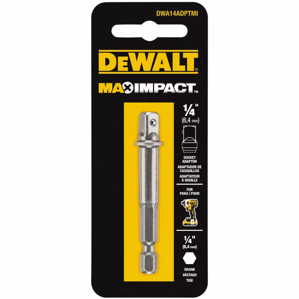 DEWALT MAX Impact 1/4 in. Hex Socket Adapter
