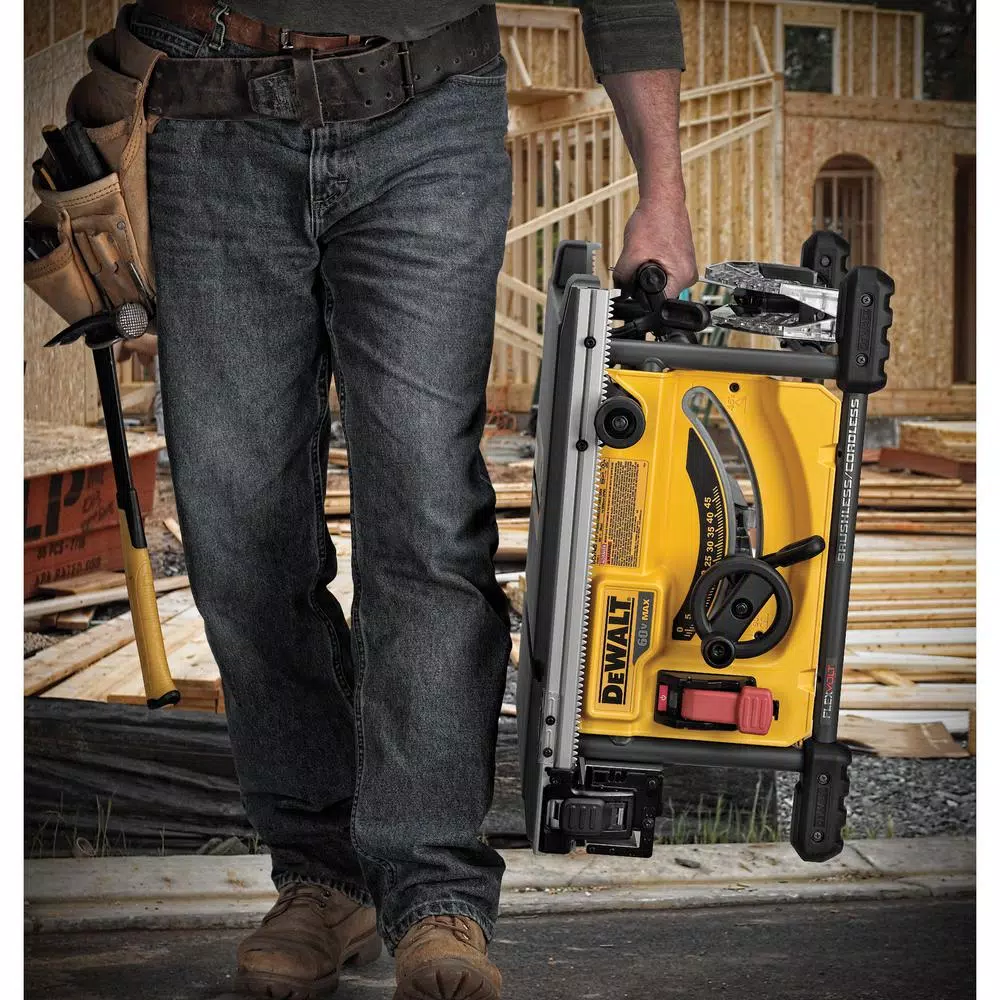DEWALT FLEXVOLT 60V MAX Cordless Brushless 8-1/4 in. Table Saw Kit with (3) 6.0 Ah Batteries