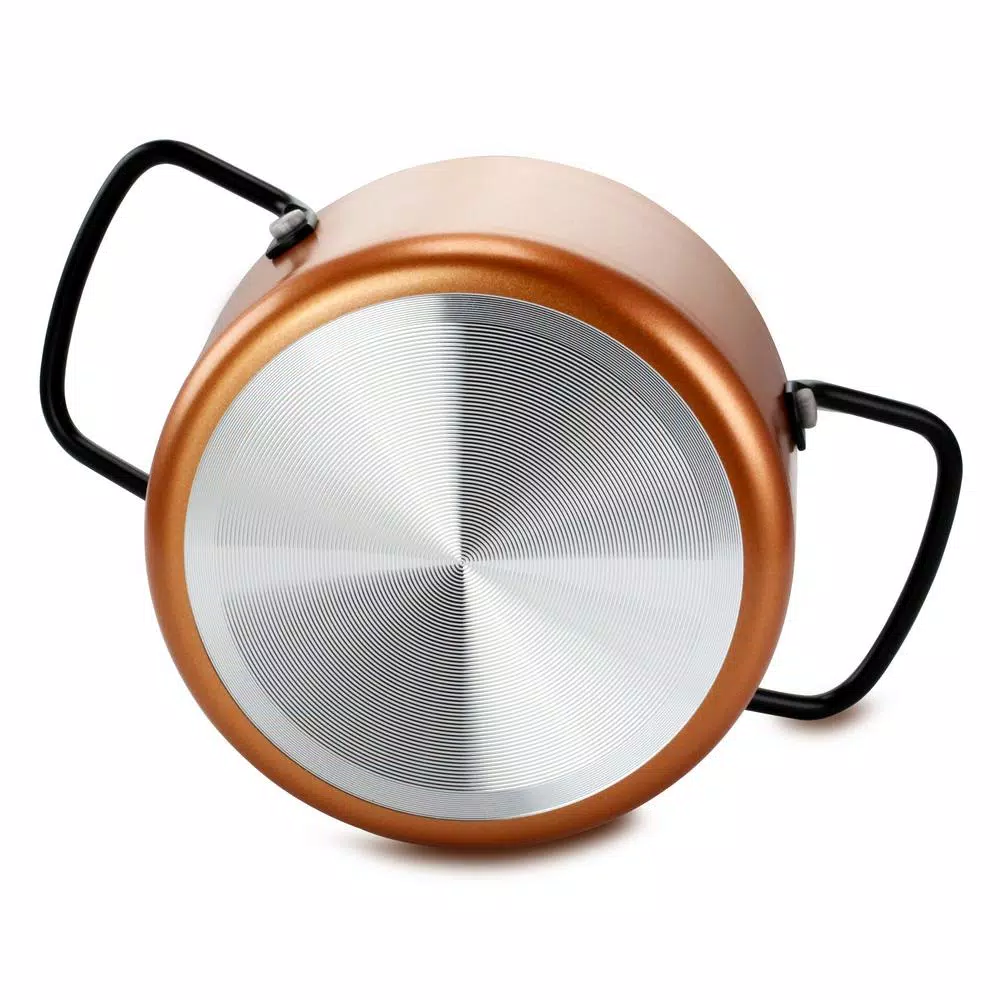 Gibson Home Cairo Sunset 1.4 qt. Aluminum Mini Dutch Oven, Copper