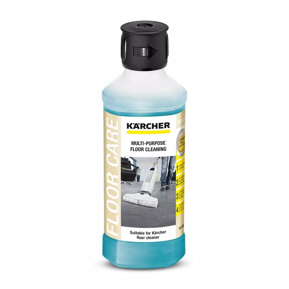 Karcher Multi-Purpose Floor Cleaner, Concentrated Lemon Liquid for Hard Floors