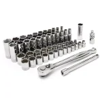 Crescent 52-Piece 3/8 in. Drive SAE/Metric Mechanic Tool Set with 6 and 12 Point Sockets thumbnail 1