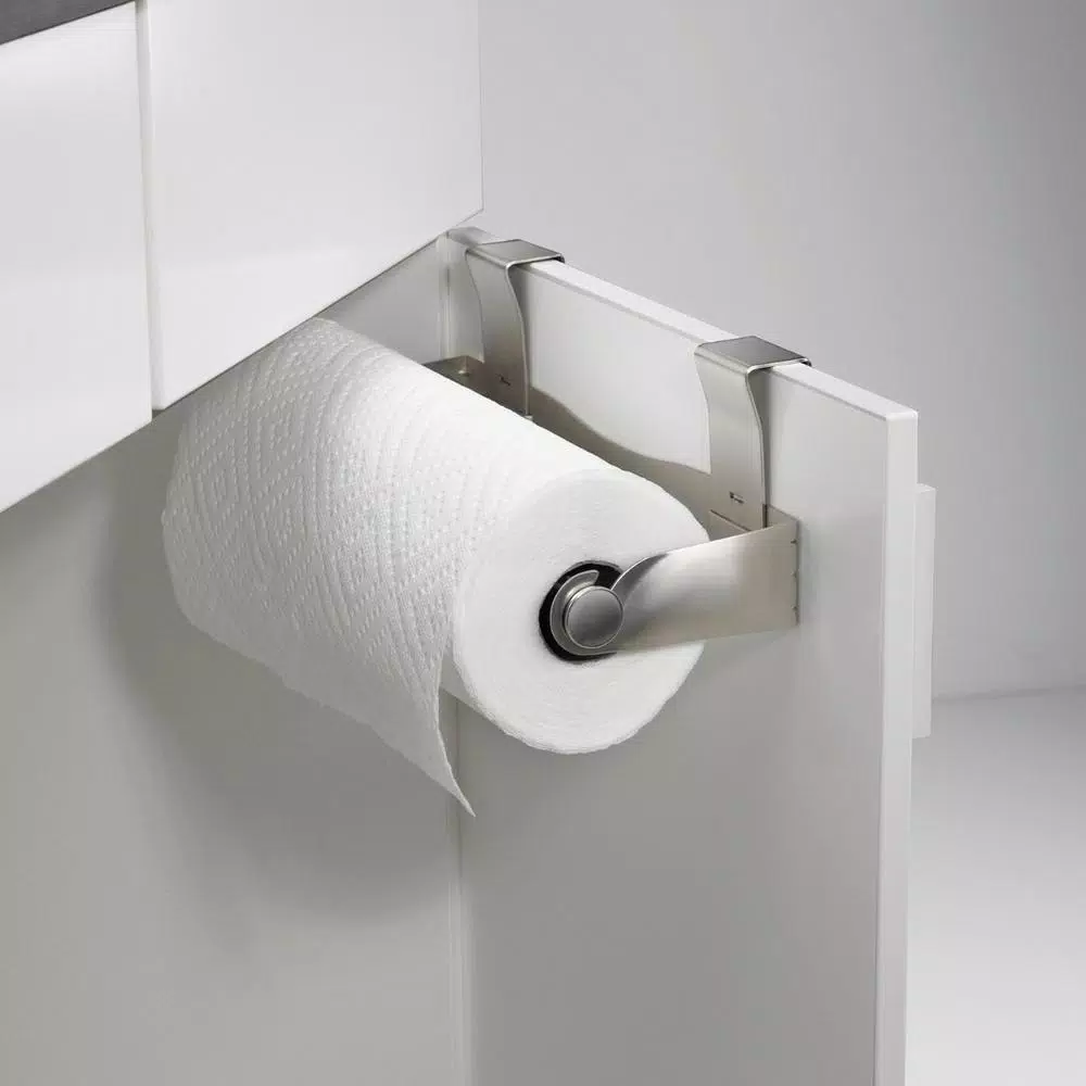 Umbra Mountie Paper Towel Holder, Steel with Nickel Finish