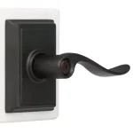 Schlage Accent Aged Bronze Privacy Door Lever with Addison Trim thumbnail 2