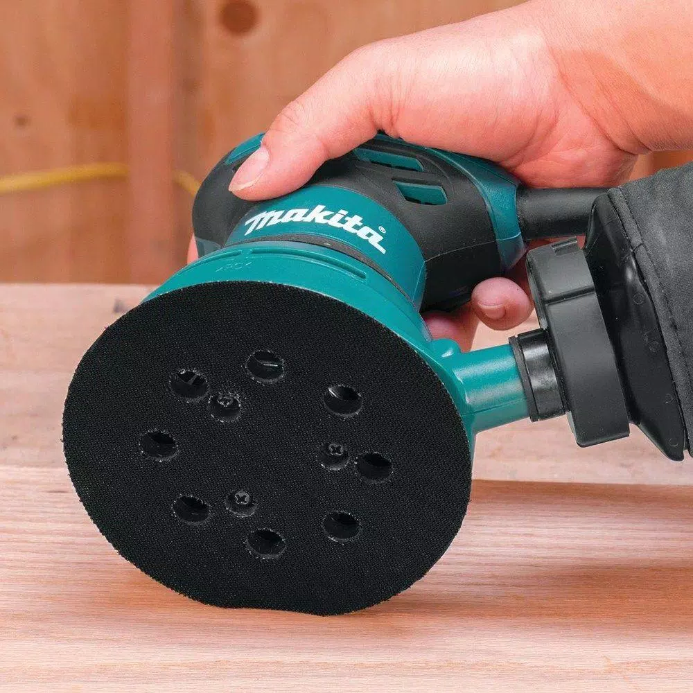 Makita 5 in. Round Hook and Loop Backing Pad with 8-Hole Dust Collection