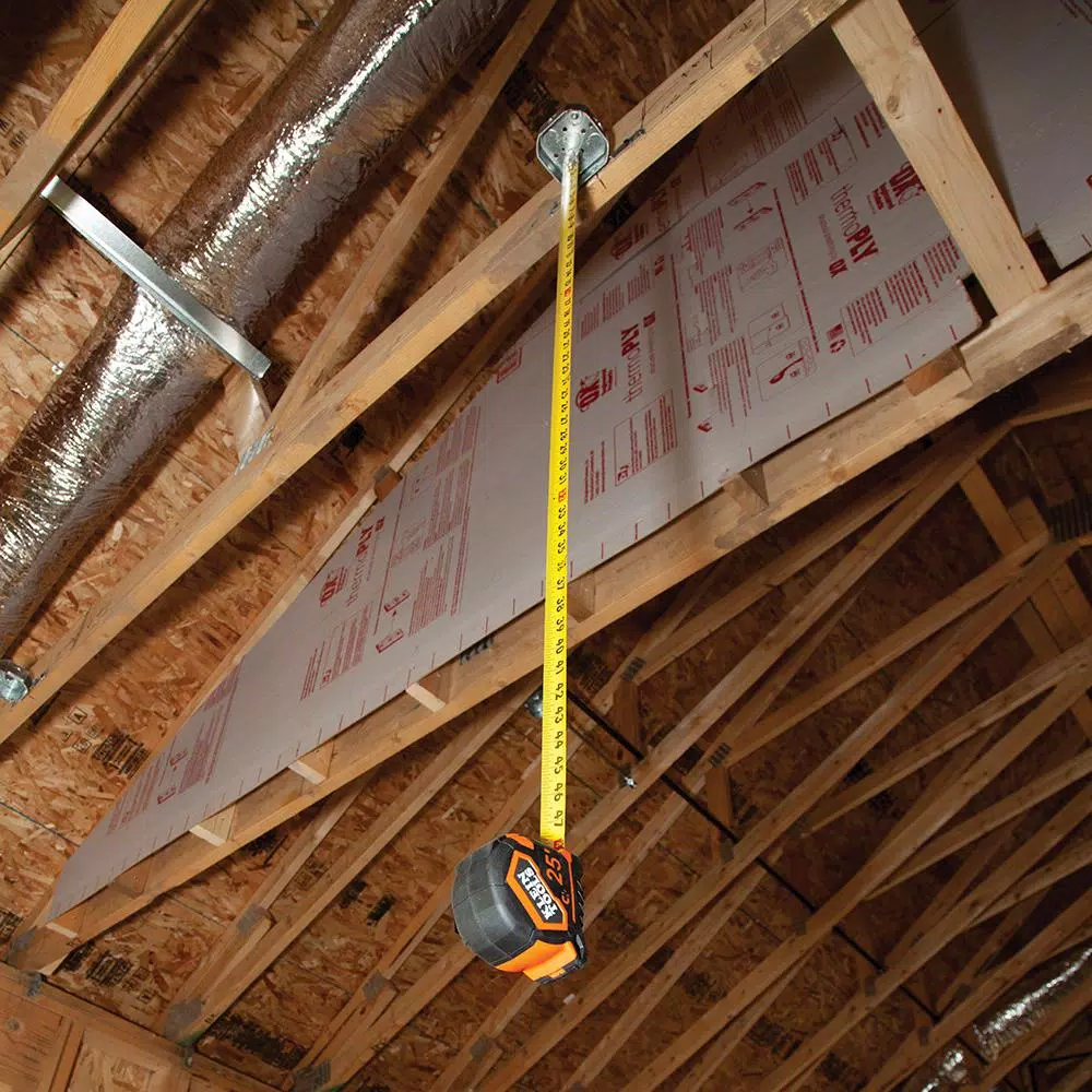 Klein Tools 7.5 m Magnetic Double-Hook Tape Measure, 25 ft Tough Blade