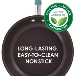 Rachael Ray Cucina 0.75 qt. Aluminum Hard Enamel Nonstick Saucier, Blue thumbnail 6