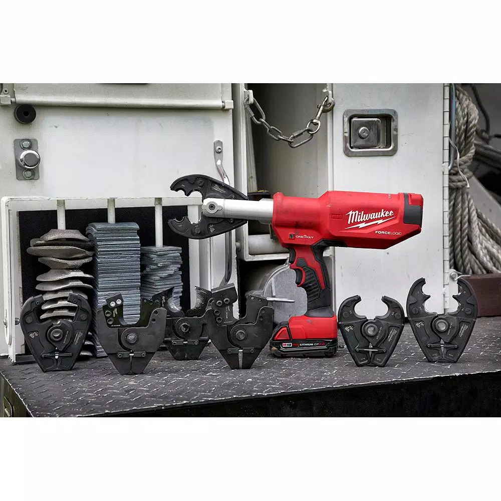 Milwaukee M18 FORCE LOGIC 6-Ton Pistol Utility Crimper, 18V Cordless (Tool-Only)