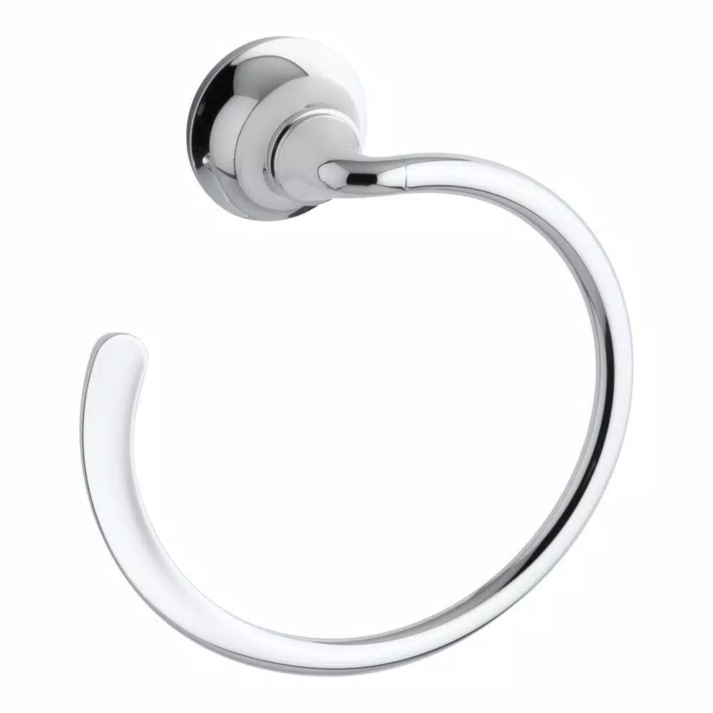 KOHLER Forte Sculpted 3-Piece Polished Chrome Bathroom Hardware Set