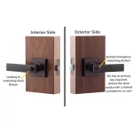 Copper Creek Craftsman Remi Tuscan Bronze Privacy Lever for Bedroom and Bathroom thumbnail 5