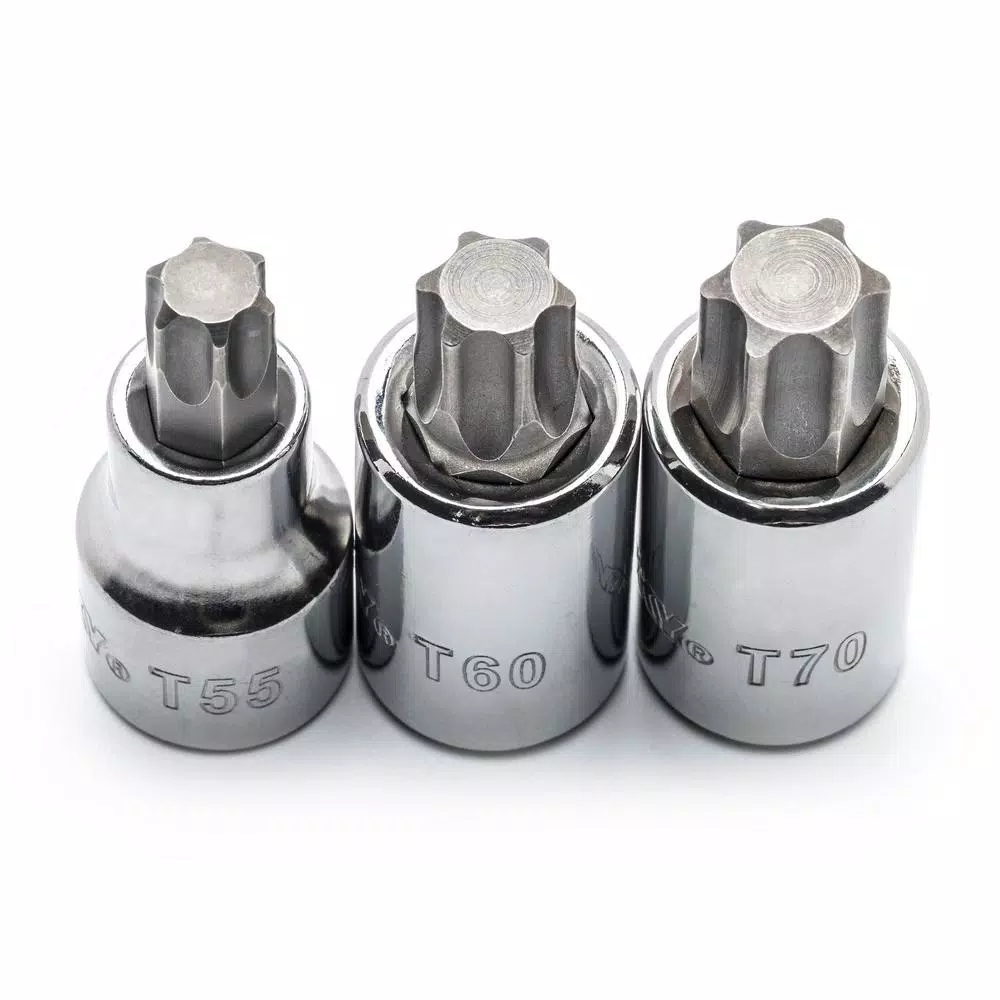 Husky 1/2 in. Drive Hex and Torx Bit Socket Set, 9-Piece