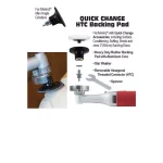 King Arthur's Tools Merlin2 Quick Change HTC Backing Pad Assembly for Sanding, Grinding, and Polishing thumbnail 2