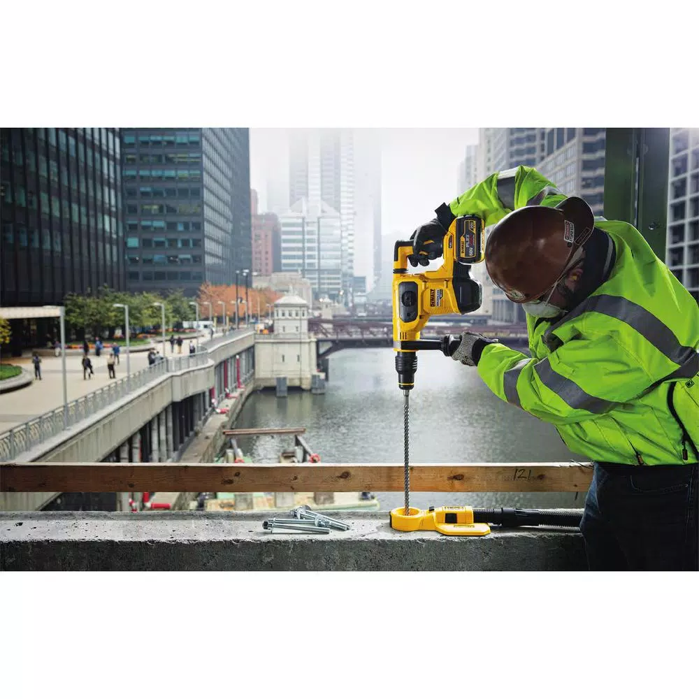 DEWALT 60V MAX FLEXVOLT Brushless 1-9/16 in. SDS MAX Rotary Hammer Kit with (2) 9.0Ah Batteries & Hammer Drill