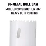 Drill America 14-Piece Bi-Metal Hole Saw Set with Arbors and Pilot Drill thumbnail 4