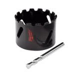 Milwaukee 2-1/2 in. Carbide Grit Hole Saw with Pilot Bit thumbnail 1