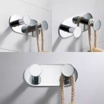 KRAUS Elie Double Robe and Towel Hook, Solid Brass, Chrome thumbnail 4