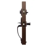 Copper Creek Tuscan Bronze Contemporary Front Door Handleset with Left-Hand Scandinavian Lever Trim thumbnail 3