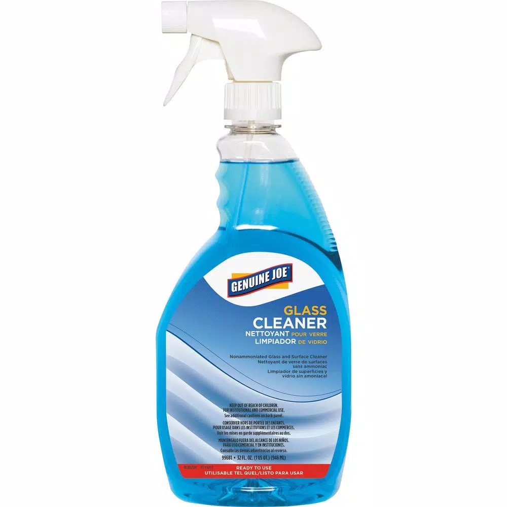 Genuine Joe Professional Strength Non-Ammonia Glass and Surface Cleaner, 32 oz Trigger-Spray