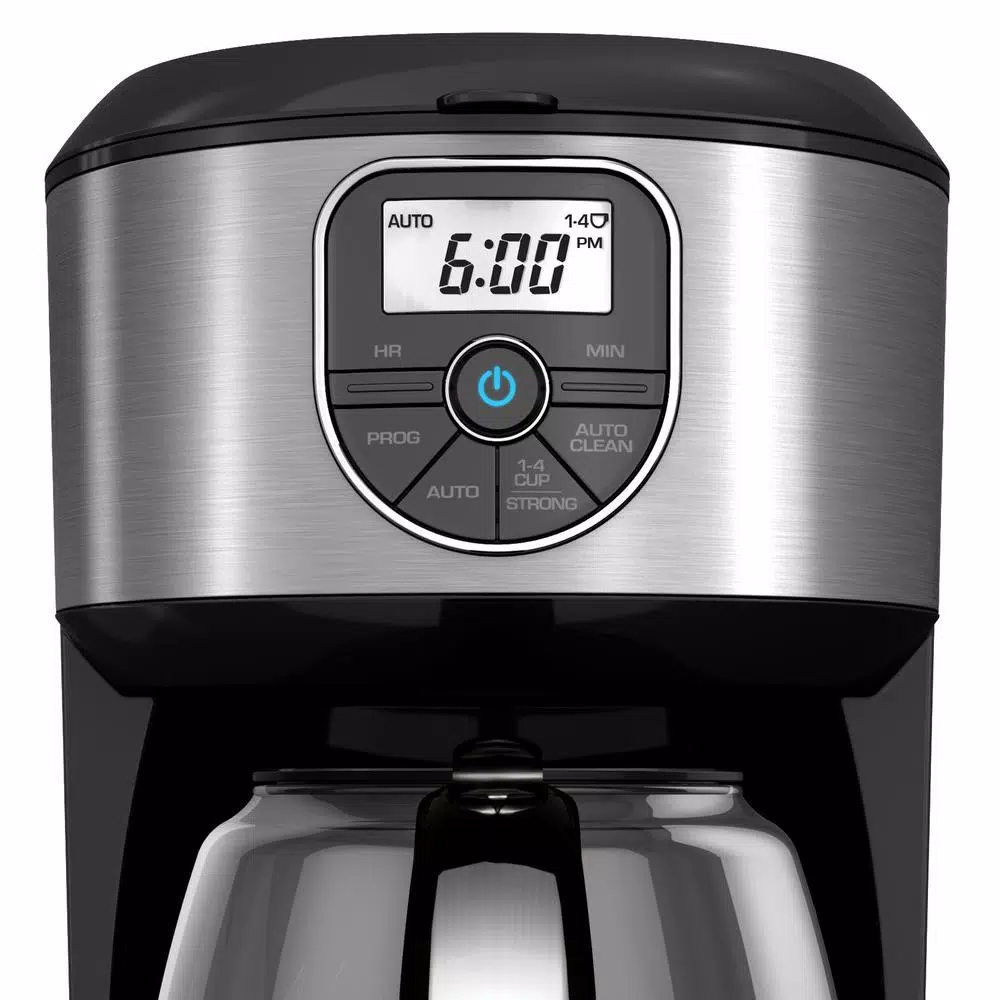 BLACK+DECKER 12-Cup Programmable Drip Coffeemaker, Stainless Steel