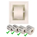 Unbranded Newton Recessed Toilet Paper Holder, 3-Roll Melbourne Frame, Solid Pine, White thumbnail 2