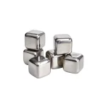 Visol Arctic 6-Piece Stainless Steel Ice Cube Set for Whiskey and Scotch thumbnail 4