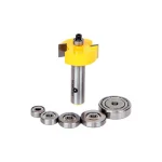 Yonico 14705 Rabbet Router Bit Set with 6 Bearings, 1/2 in. Shank, Carbide Tipped thumbnail 1