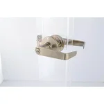 Toledo Fine Locks Antique Brass Privacy Lever Door Lockset thumbnail 2