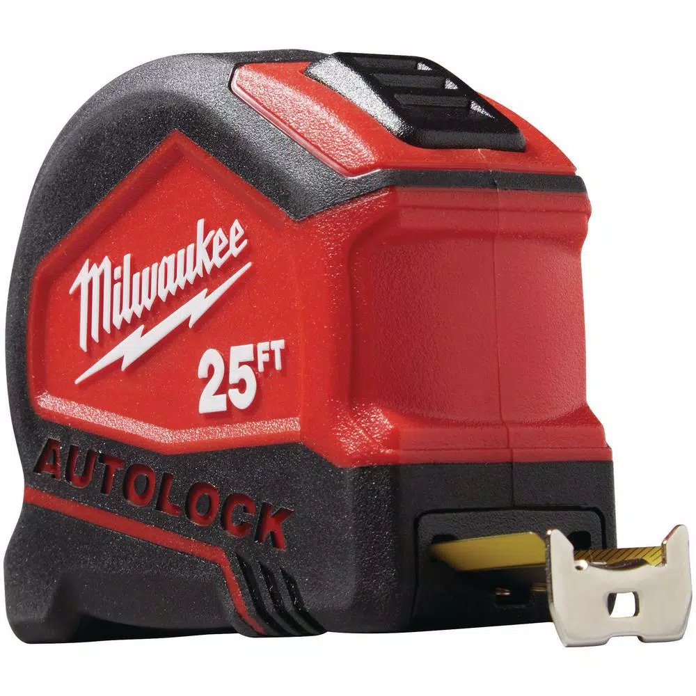 Milwaukee 25 ft. Compact Auto-Lock Tape Measure, 2-Pack