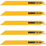 DEWALT 8 in. Bi-Metal Reciprocating Saw Blade, 14 TPI, Straight Back (5-Pack) thumbnail 1