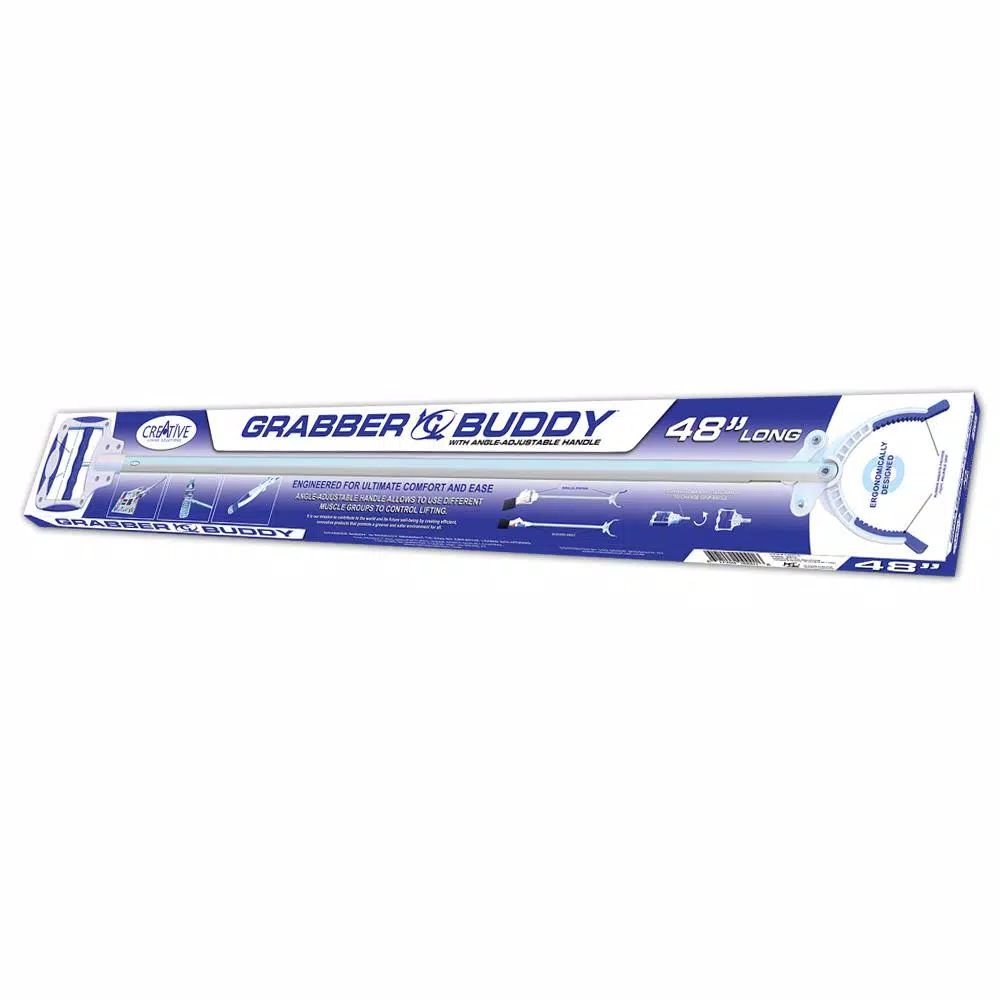 Grabber Buddy 48 in. Reacher Pick Up Tool with Ergonomic Angle-Adjustable Handle