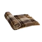 Glitzhome 50 in. x 60 in. Woven Plaid Throw Blanket with Decorative Fringe thumbnail 4
