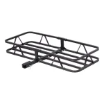 CURT 48 in. x 20 in. Steel Basket Style Hitch Cargo Carrier, 500 lb. Capacity, 2 in. Receiver with Adapter thumbnail 1