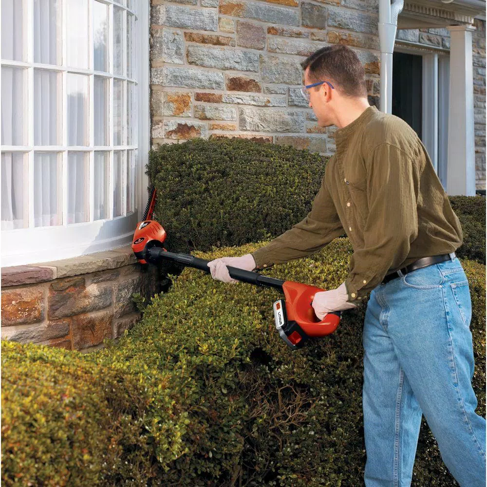 BLACK+DECKER 20V MAX 18 in. Cordless Pole Hedge Trimmer, Tool Only