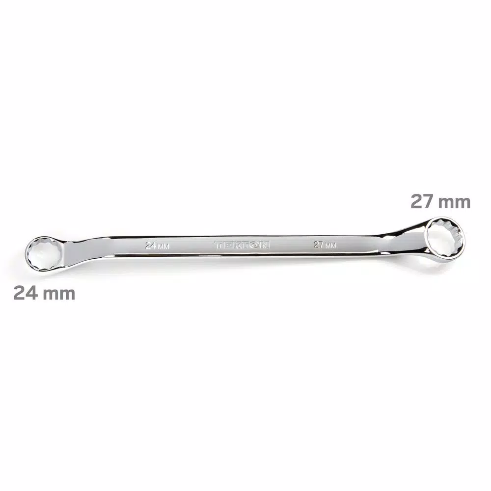 TEKTON 24 mm x 27 mm 45° Offset Double Box End Wrench