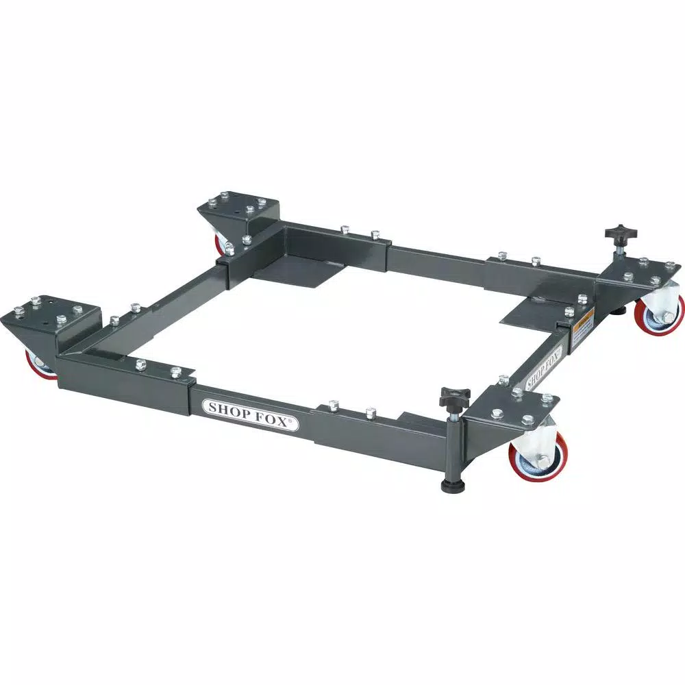 Shop Fox Heavy-Duty Adjustable Mobile Base for Power Tools, 700 lb Capacity