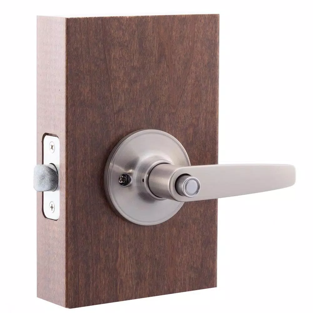 Copper Creek Daley Satin Stainless Steel Privacy Bed and Bath Door Lever, ANSI Grade 3