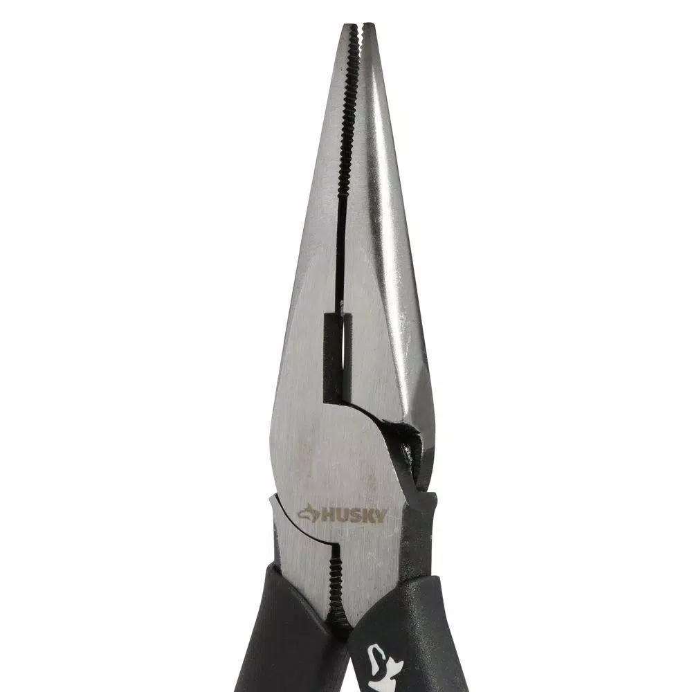 Husky 6 in. High Leverage Long Nose Pliers
