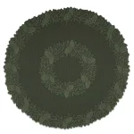 Heritage Lace Highland Pine 42 in. Aspen Green Floral Round Table Topper thumbnail 1