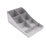 Mind Reader Silver 7-Compartment Metal Condiment and Beverage Supply Organizer Caddy thumbnail 1