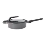 BergHOFF GEM Stay Cool 3.5 qt. Cast Aluminum Nonstick Saute Pan with Glass Lid, Gray thumbnail 1
