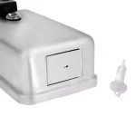 Alpine Industries Alpine 1200ml Stainless Steel Manual Liquid Soap Dispenser - Surface Mount thumbnail 5