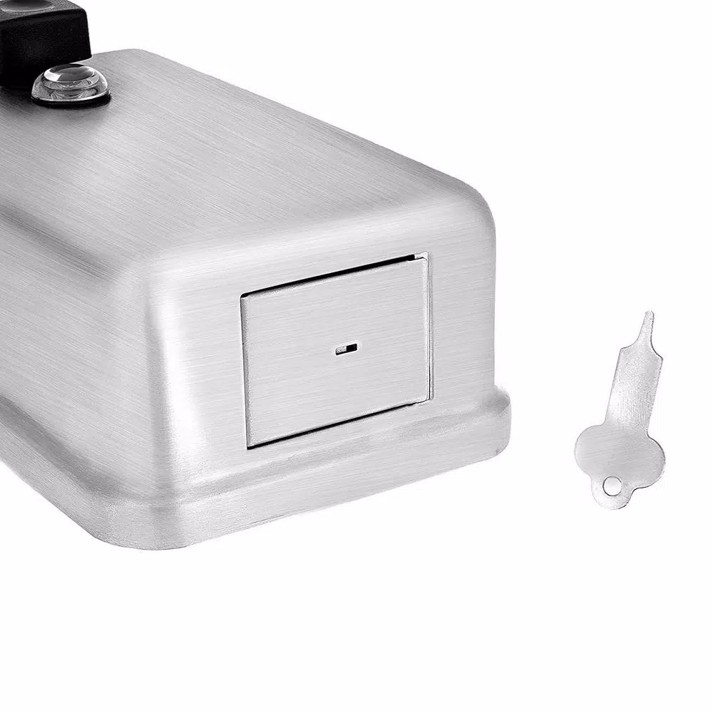 Alpine Industries Alpine 1200ml Stainless Steel Manual Liquid Soap Dispenser - Surface Mount