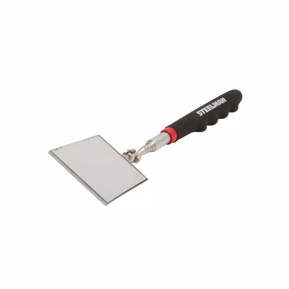 Steelman 30 in. Telescoping Inspection Mirror with 360° Articulating Rectangular Mirror