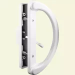 Prime-Line Diecast Metal Patio Door Handle, Reversible Surface Mounted, Black Finish thumbnail 1
