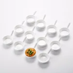 MALACASA 3.75 in. White Porcelain Ramekins Set of 12 - Versatile Ceramic Serving Dishes thumbnail 8