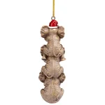 Design Toscano 5 in. See, Speak, Hear No Evil Elephant Holiday Ornament thumbnail 5