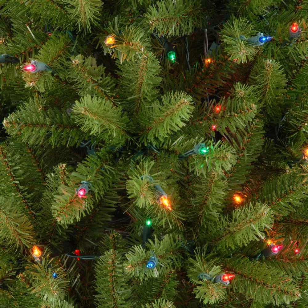 National Tree Company 6.5 ft. Kingswood Fir Pencil Artificial Christmas Tree with 250 Multicolor Lights