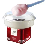 Nostalgia Retro Red Cotton Candy Maker Machine with Cones - Works with Hard Candy & Sugar-Free Candy thumbnail 8